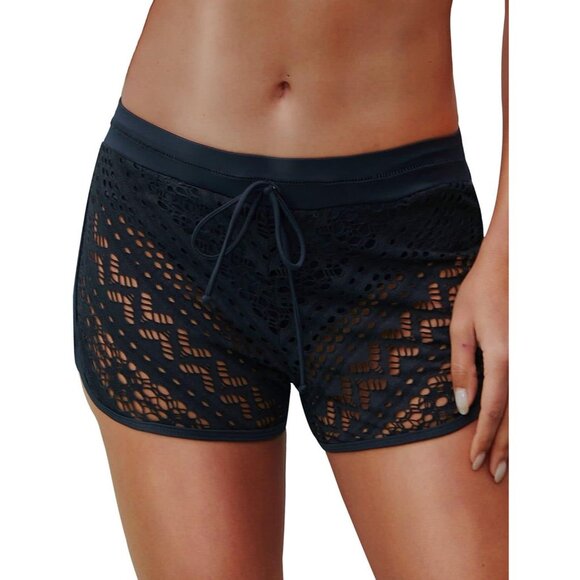 🆕Women's Swim Shorts Waistband Swimsuit Bottom Board Shorts Swimwear - Picture 3 of 5